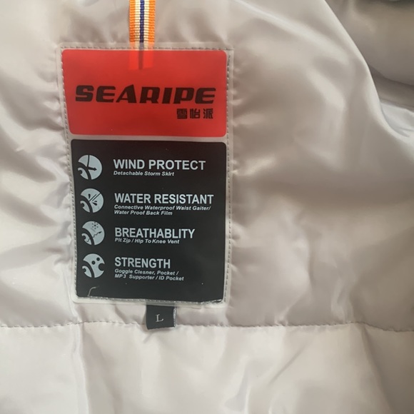 NWT SeaRipe snowboard/ski jacket waterproof insulated - Picture 4 of 11